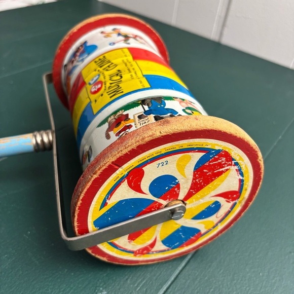 Vintage 1950 Fisher-Price Musical Chime roller toy with nursery rhymes - Picture 4 of 13